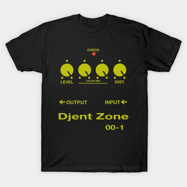 Djent Zone Guitar Pedal T-Shirt by blueversion